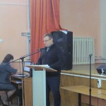 Алексей Никонов на открытии фотовыставки "Сем.фотохроники ВОВ" (Ржев, Тверская область)