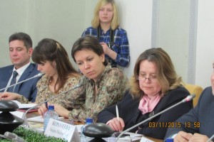 участники круглого стола Ольга Кузьмина, Мария Иванова, Татьяна Становая, Оксана Коротеева