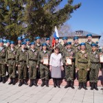 Юнармейский отряд «Патриот»-победитель городского смотра строя и песни -2013. Руководитель Шатрова МВ
