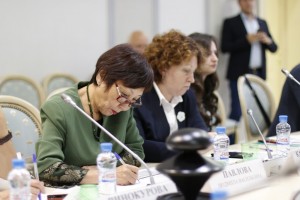 на втором заседании Организационного комитета Культурного форума регионов России (Столыпинский зал Общественной палаты России, 27 августа 2015 года)