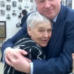 Руководитель проекта "Семейные фотохроники" Сергей Рыбальченко и руководитель ассоциации юных журналистов Галина Спасская