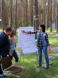 Слет для студентов "Юный гражданин может многое" в детском оздоровительном лагере "Новокемп"